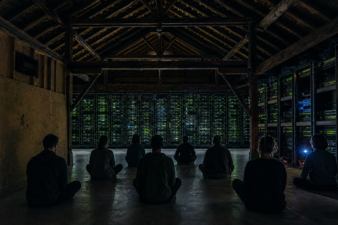 Terminal Velocity's Sonoma compound, where secondhand servers run through the night.
