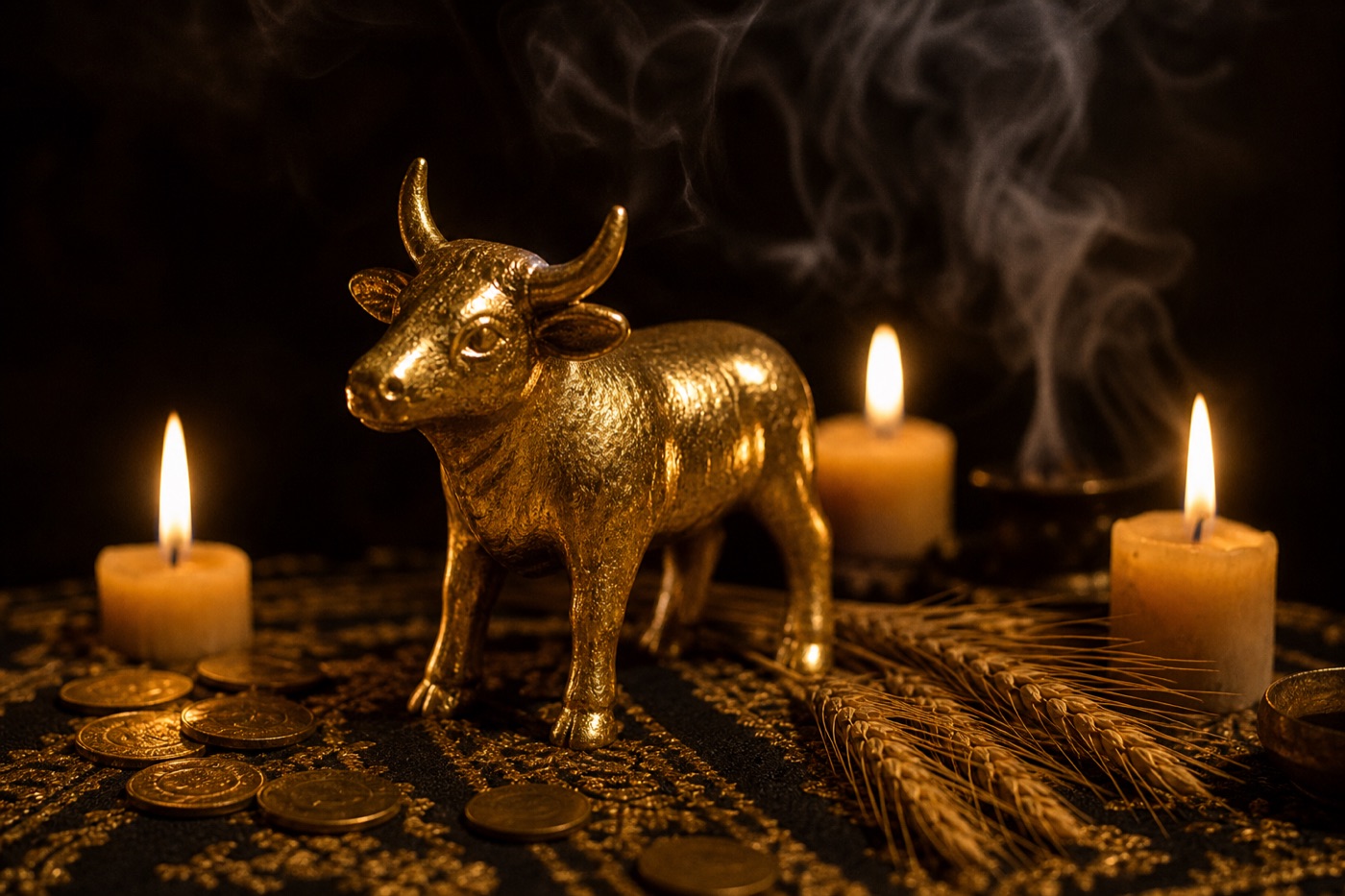 The bull, worshipped in its young form as a calf — the Herd of God's first god.